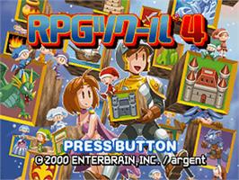 Title screen of Rpg Tkool 4 on the Sony Playstation.