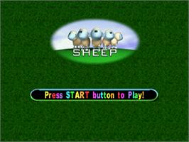 Title screen of Sheep on the Sony Playstation.
