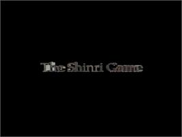 Title screen of Shinri Game, The on the Sony Playstation.