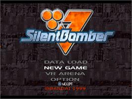Title screen of Silent Bomber on the Sony Playstation.