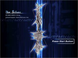 Title screen of Silver Jiken on the Sony Playstation.
