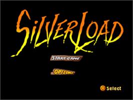 Title screen of Silverload on the Sony Playstation.