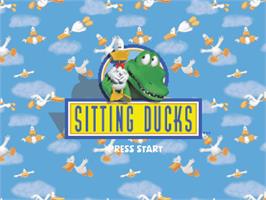 Title screen of Sitting Ducks on the Sony Playstation.