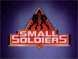 Title screen of Small Soldiers on the Sony Playstation.