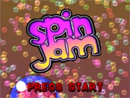 Title screen of Spin Jam on the Sony Playstation.