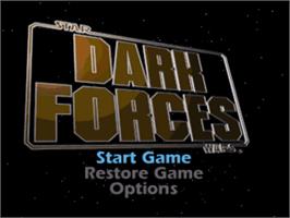 Title screen of Star Wars - Dark Forces on the Sony Playstation.
