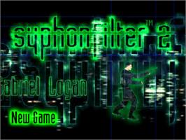 Title screen of Syphon Filter 2 on the Sony Playstation.