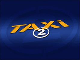 Title screen of Taxi 2 on the Sony Playstation.