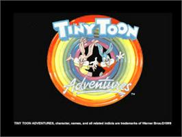 Title screen of Tiny Toon Adventures - Toonenstein - Dare To Scare! on the Sony Playstation.