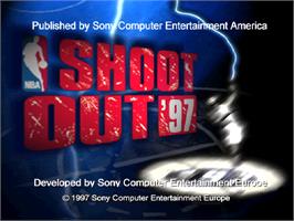 Title screen of Total Nba 97 on the Sony Playstation.