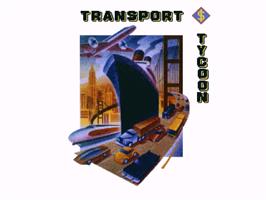 Title screen of Transport Tycoon on the Sony Playstation.