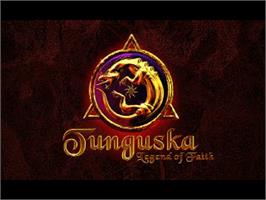 Title screen of Tunguska: Legend of Faith on the Sony Playstation.