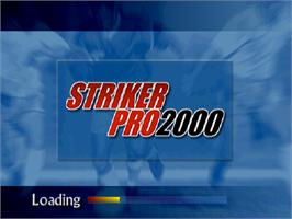 Title screen of Uefa Striker on the Sony Playstation.