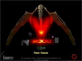 Title screen of V2000 on the Sony Playstation.