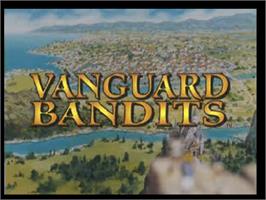 Title screen of Vanguard Bandits on the Sony Playstation.
