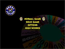 Title screen of Wheel of Fortune on the Sony Playstation.