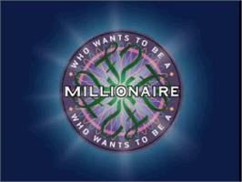 Title screen of Who Wants to Be a Millionaire: Second Edition on the Sony Playstation.