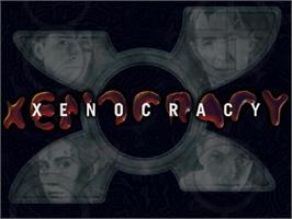 Title screen of Xenocracy - The Ultimate Solar War on the Sony Playstation.
