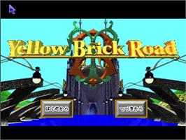 Title screen of Yellow Brick Road on the Sony Playstation.