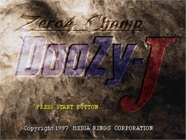Title screen of Zero4 Champ Doozy-j on the Sony Playstation.