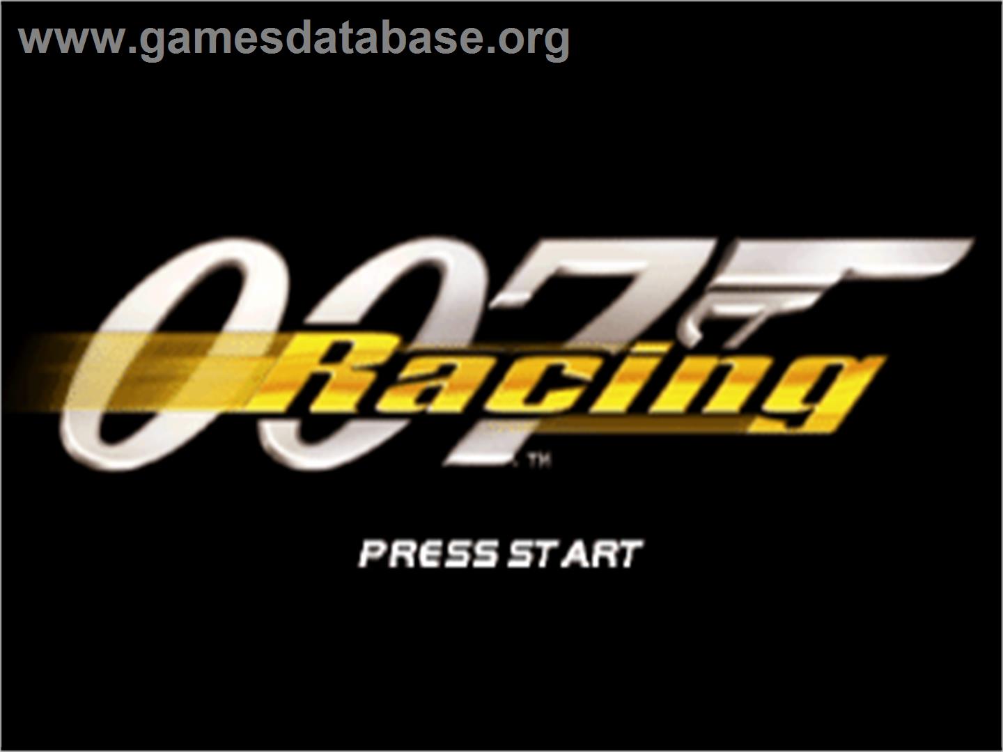 007 Racing - Sony Playstation - Artwork - Title Screen