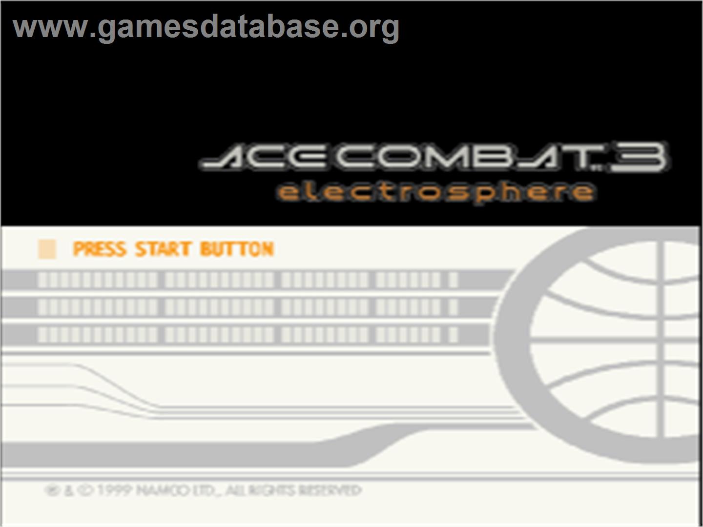 Ace Combat 3: Electrosphere - Sony Playstation - Artwork - Title Screen