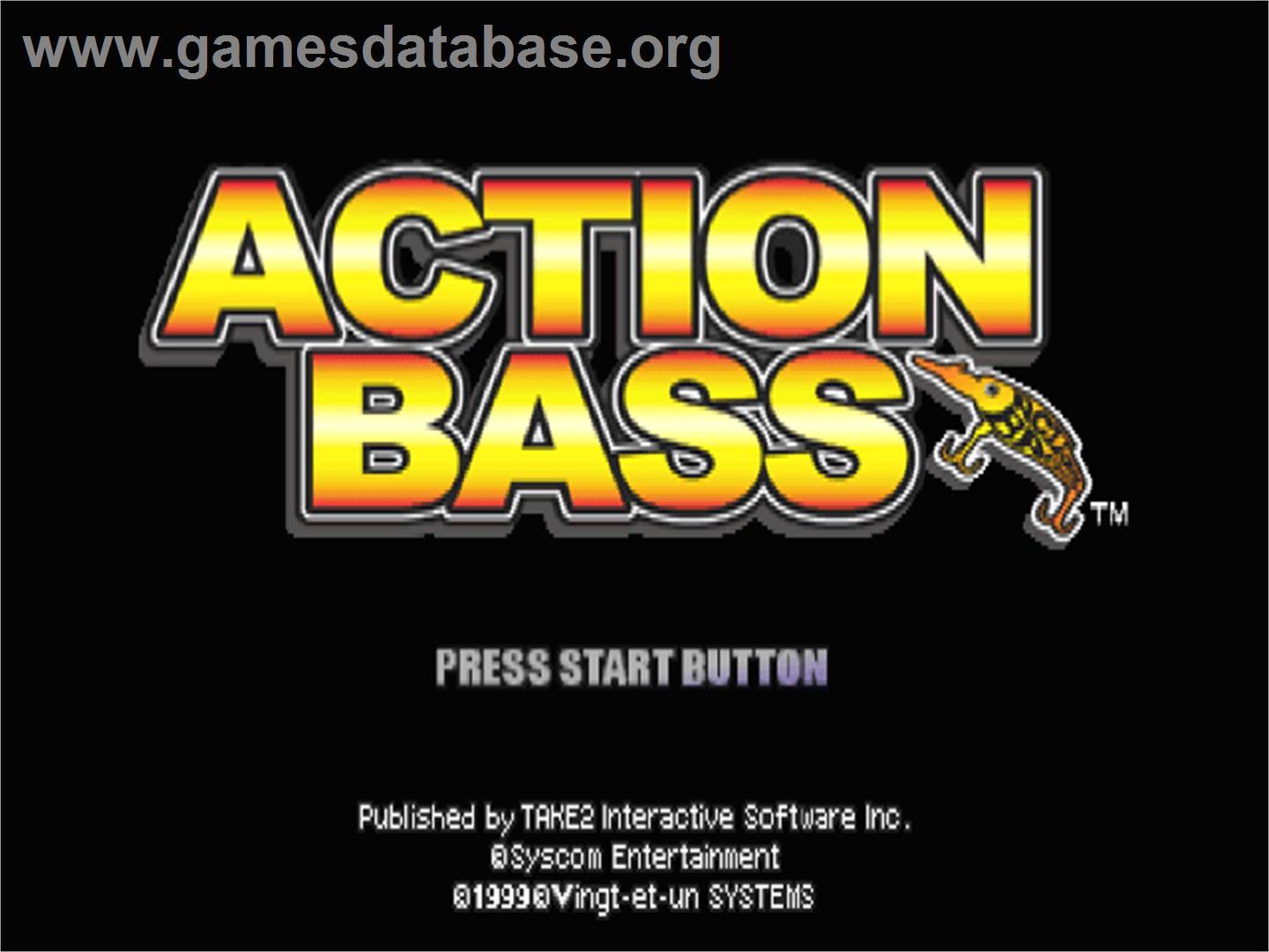 Action Bass - Sony Playstation - Artwork - Title Screen