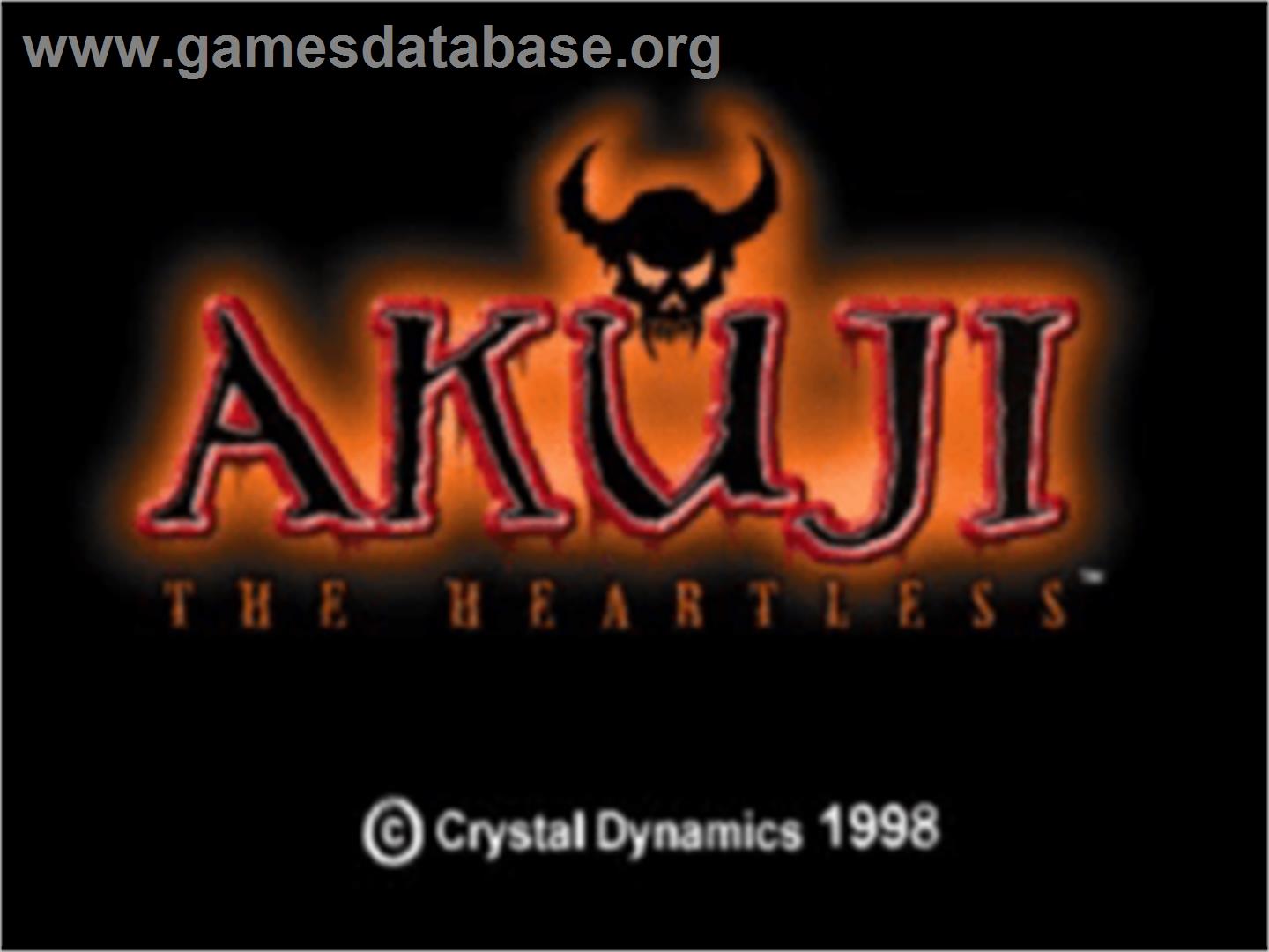 Akuji: The Heartless - Sony Playstation - Artwork - Title Screen
