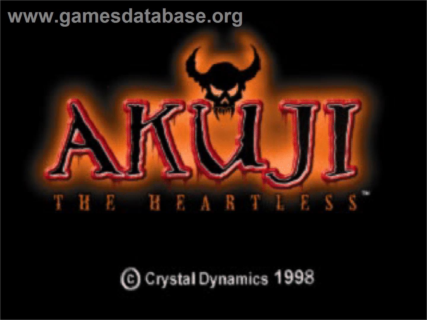Akuji The Heartless - Sony Playstation - Artwork - Title Screen