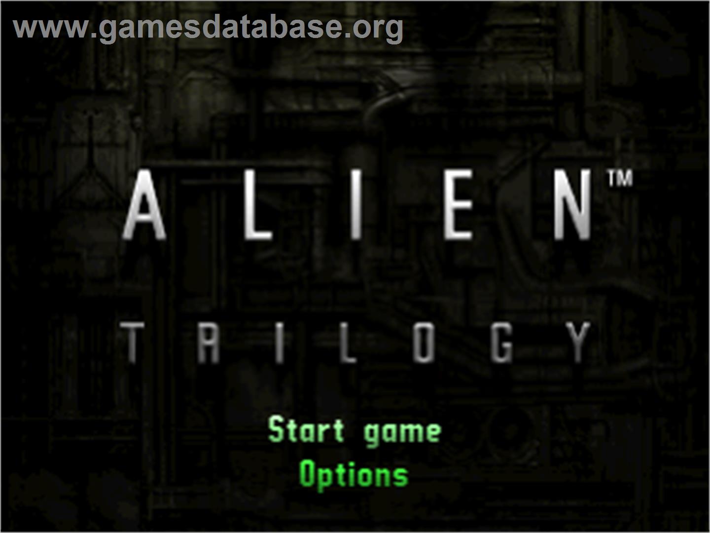 Alien Trilogy - Sony Playstation - Artwork - Title Screen