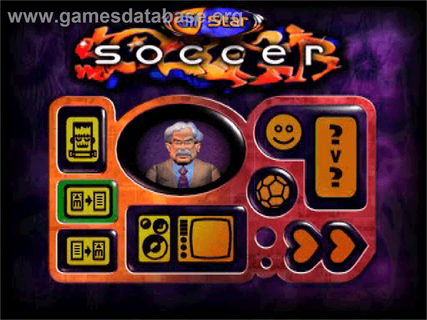 All Star Soccer - Sony Playstation - Artwork - Title Screen