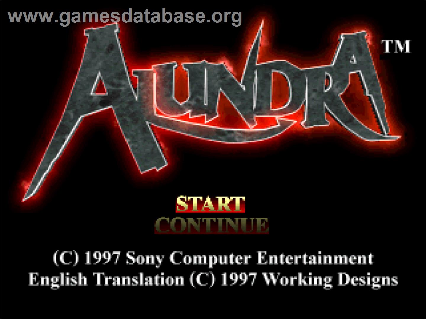Alundra - Sony Playstation - Artwork - Title Screen