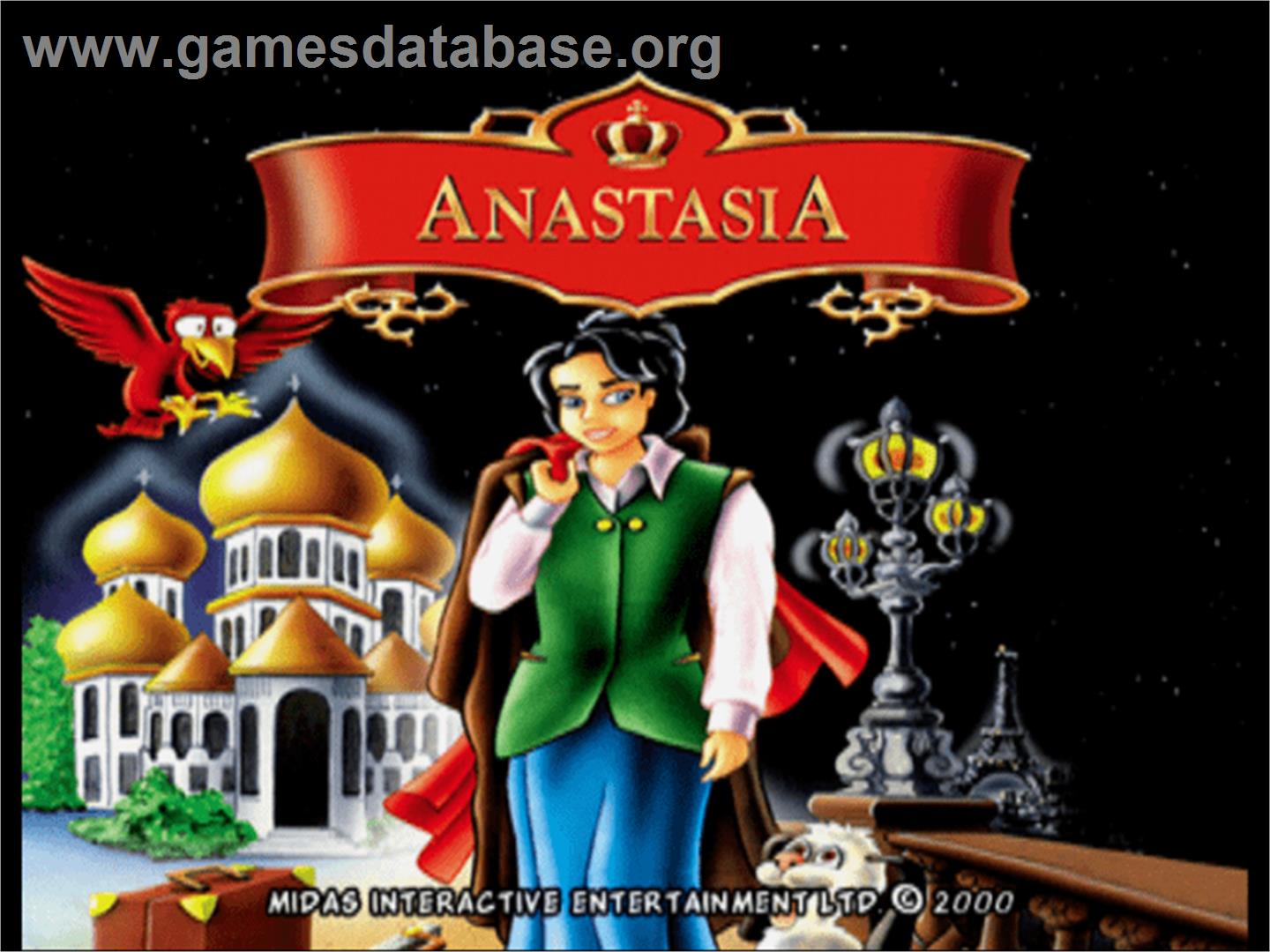 Anastasia - Sony Playstation - Artwork - Title Screen