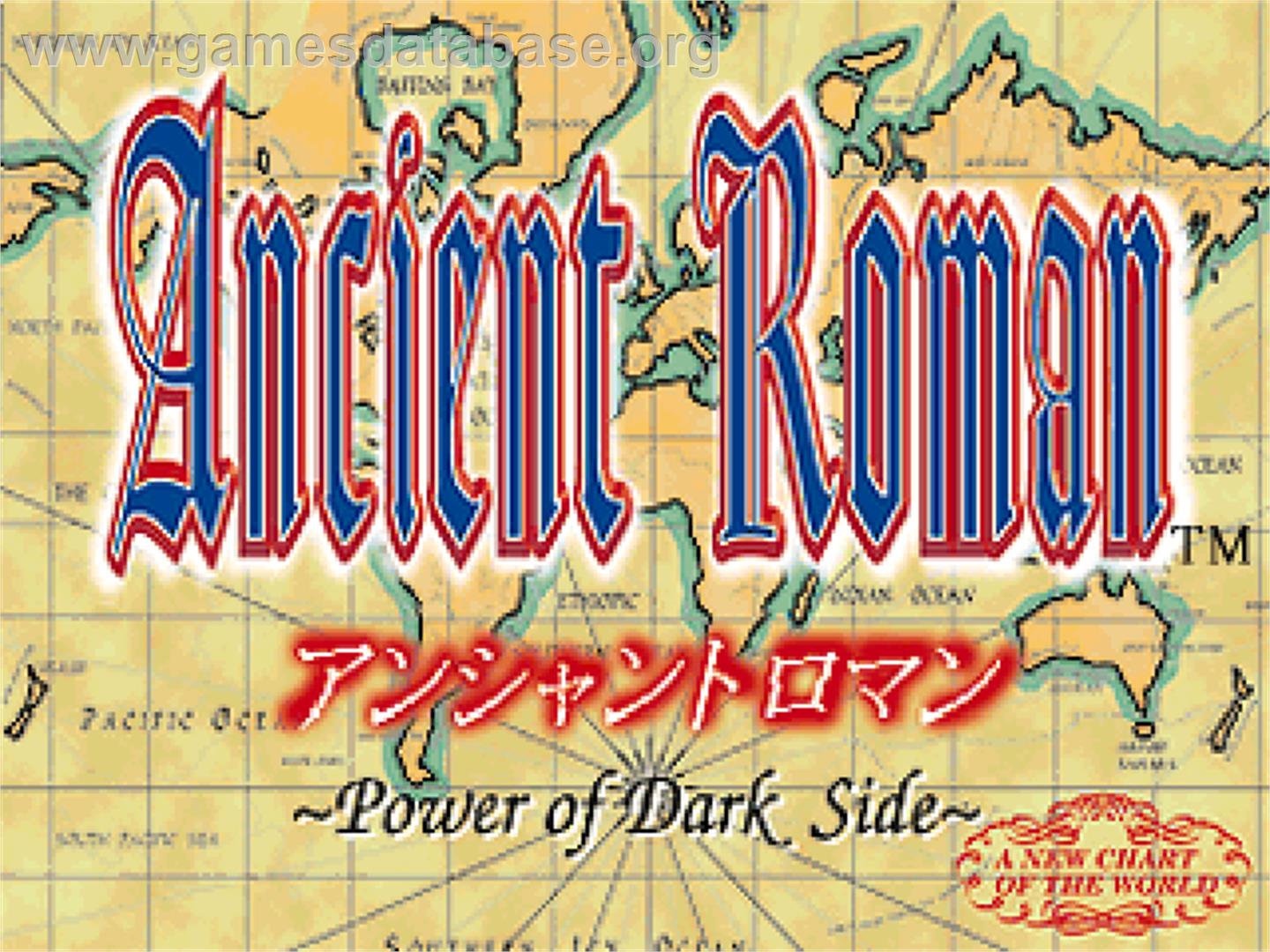 Ancient Roman - Power Of The Dark Side - Sony Playstation - Artwork - Title Screen