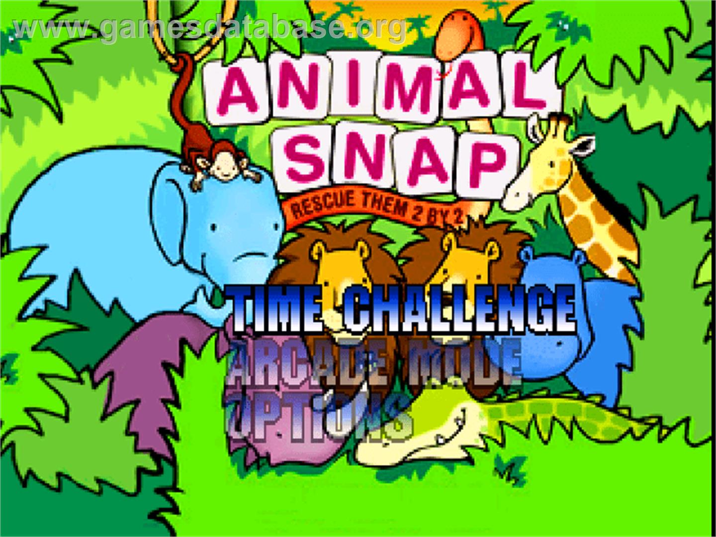 Animal Snap - Rescue Them 2 By 2 - Sony Playstation - Artwork - Title Screen