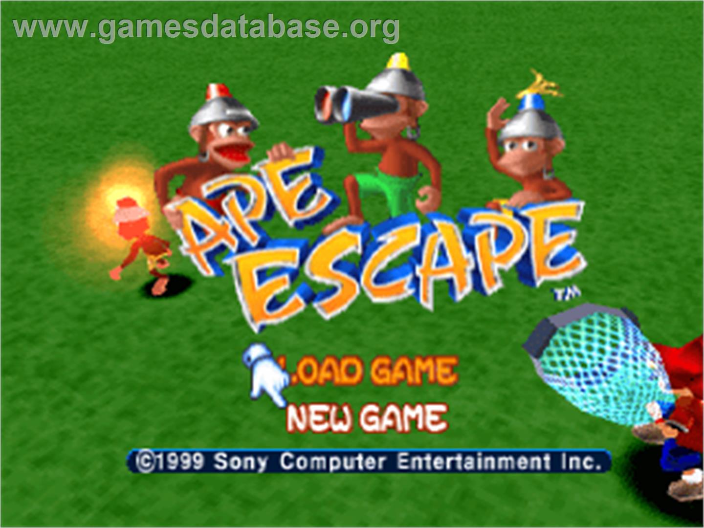 Ape Escape - Sony Playstation - Artwork - Title Screen