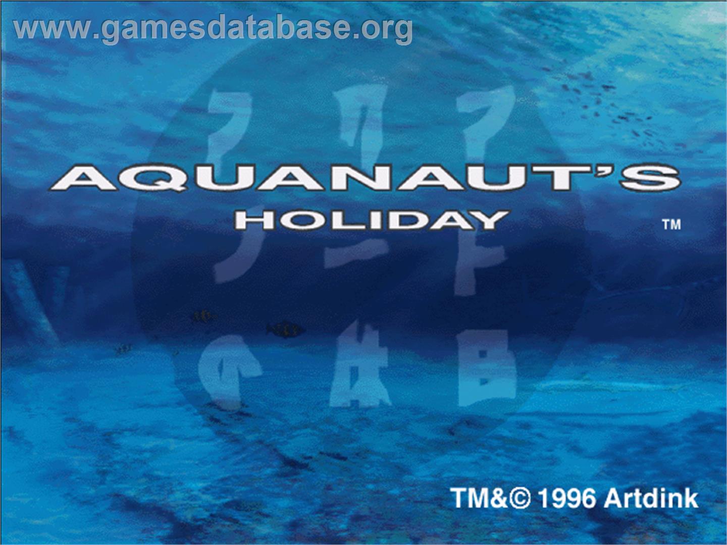 Aquanaut's Holiday - Sony Playstation - Artwork - Title Screen