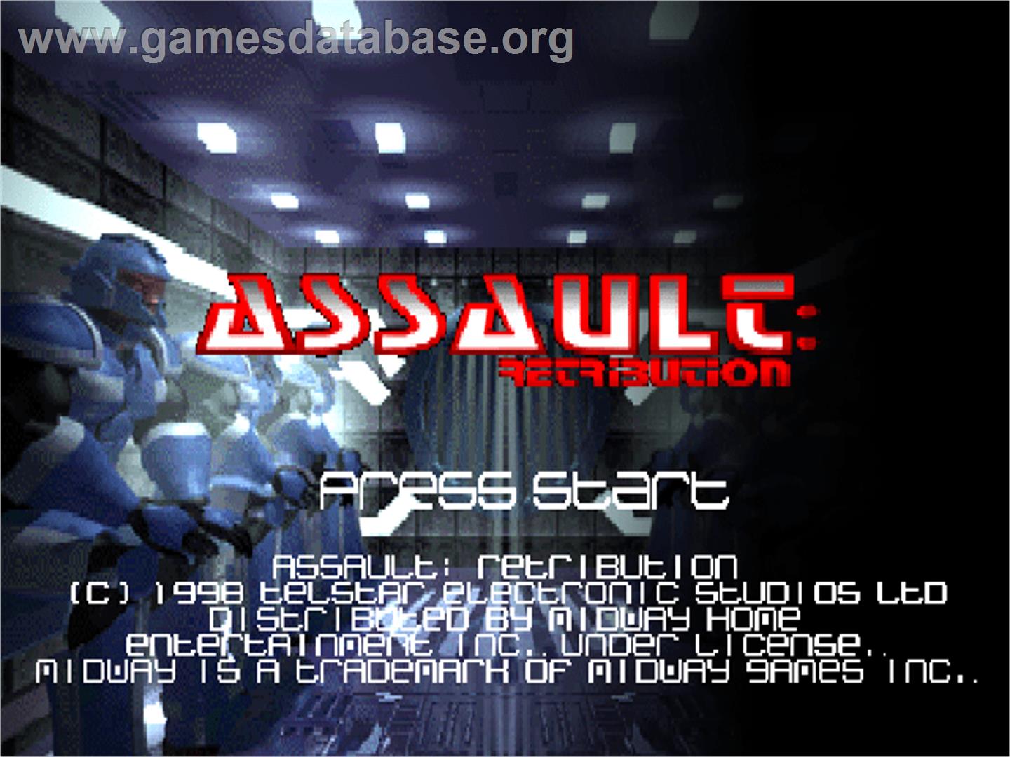 Assault - Sony Playstation - Artwork - Title Screen