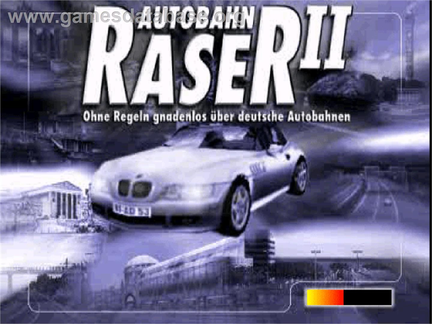 Autobahn Raser 2 - Sony Playstation - Artwork - Title Screen