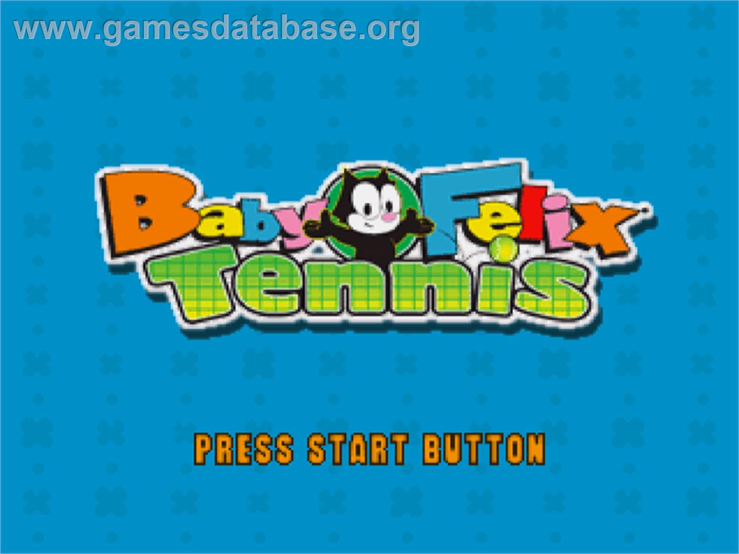 Baby Felix Tennis - Sony Playstation - Artwork - Title Screen