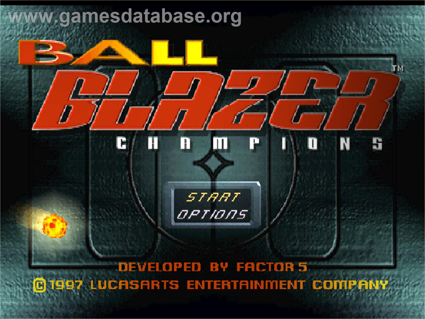 Ballblazer Champions - Sony Playstation - Artwork - Title Screen
