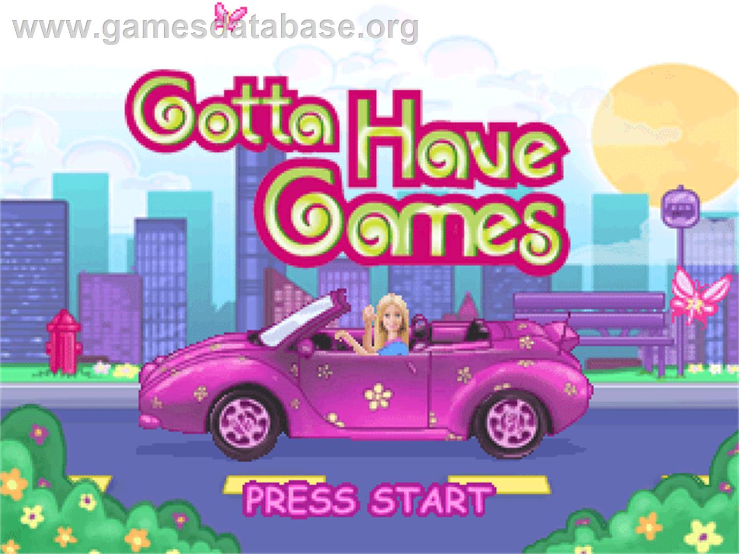 Barbie - Gotta Have Games - Sony Playstation - Artwork - Title Screen