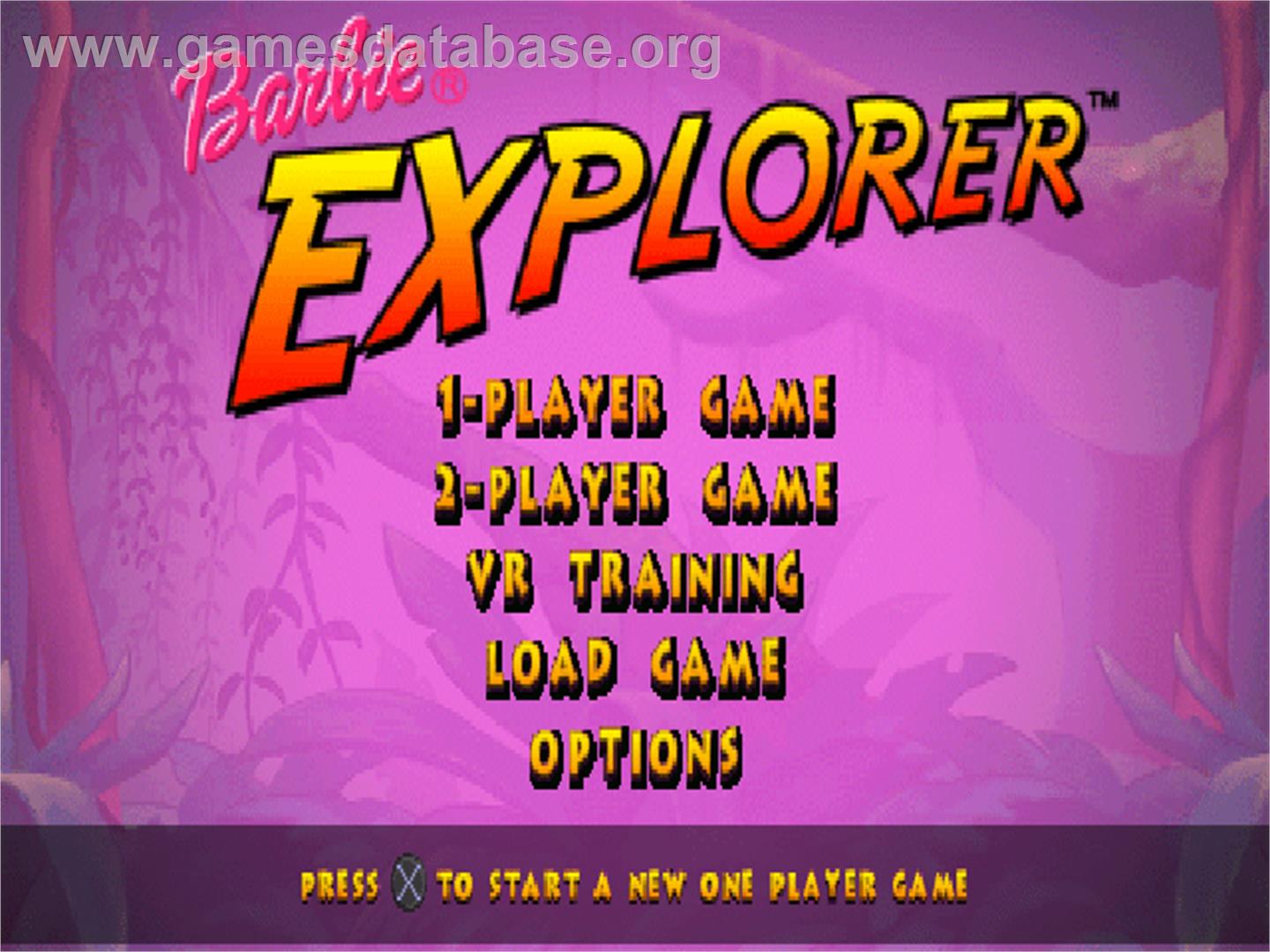 Barbie Explorer - Sony Playstation - Artwork - Title Screen