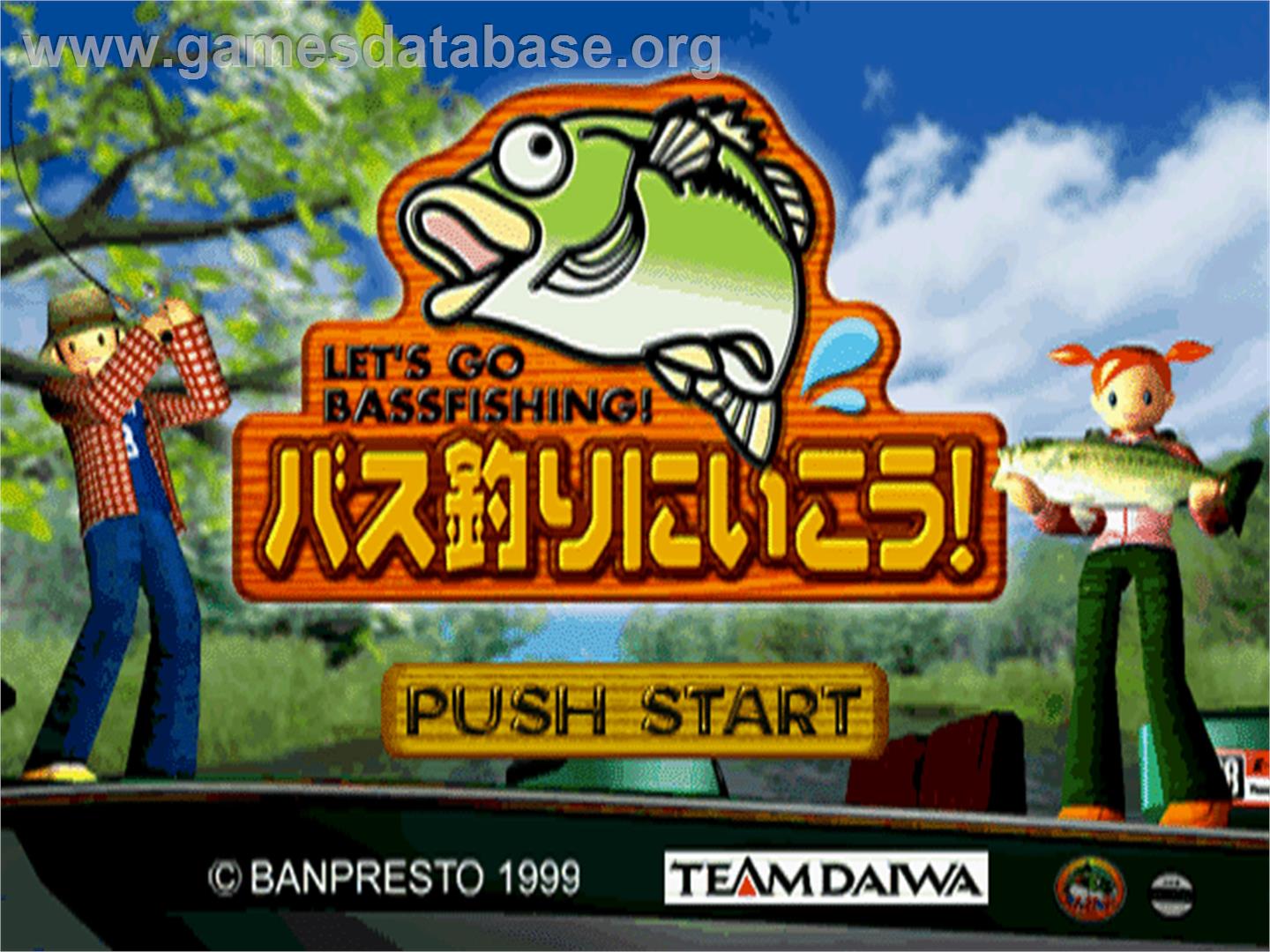 Bass Tsuri Ni Ikou! - Sony Playstation - Artwork - Title Screen