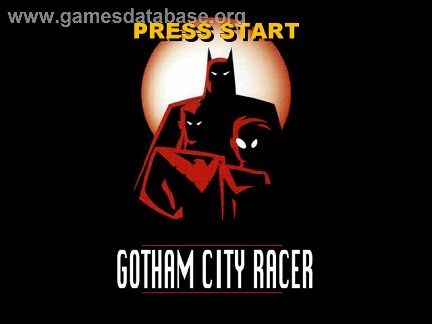 Batman - Gotham City Racer - Sony Playstation - Artwork - Title Screen