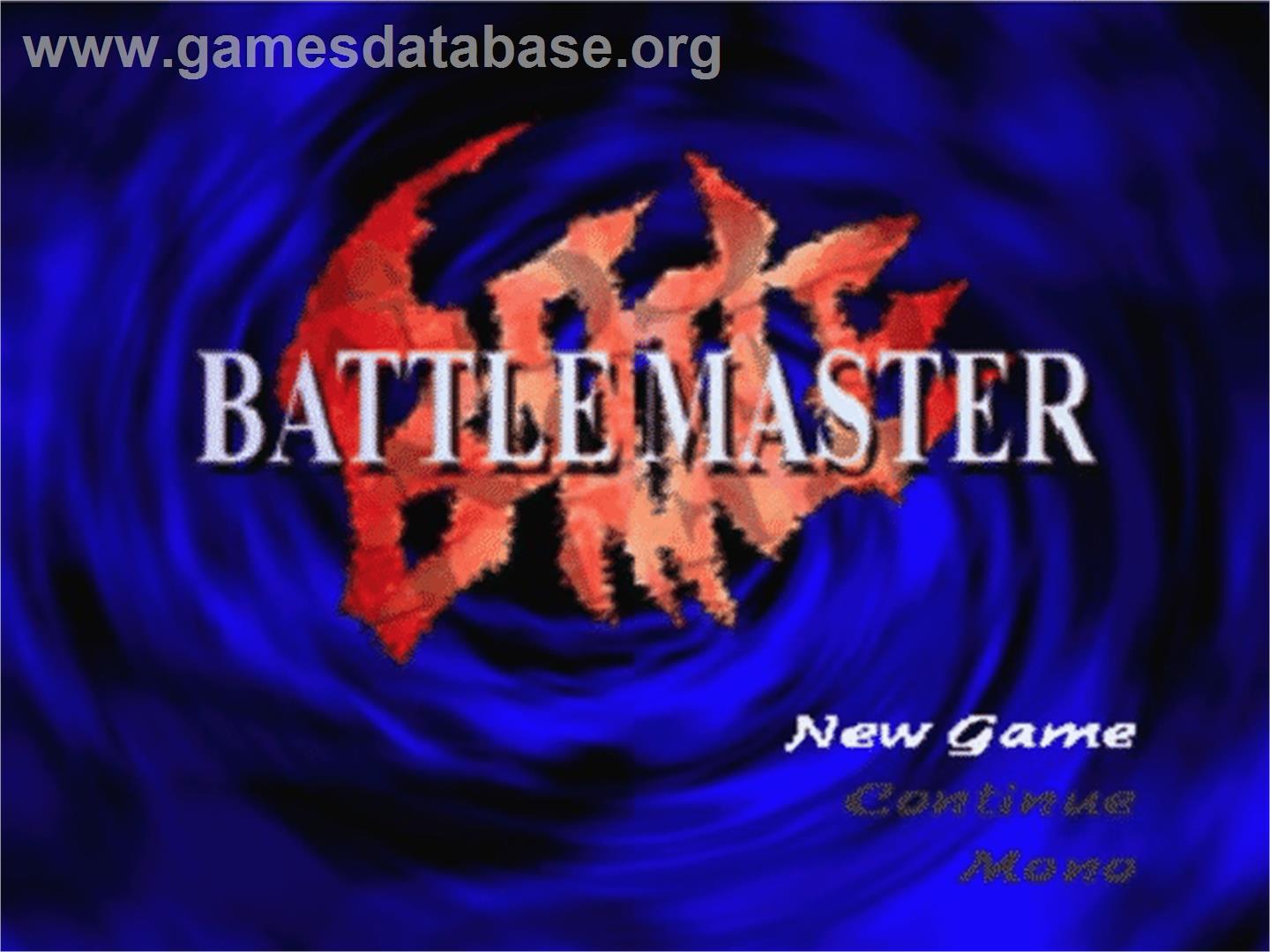 Battle Master - Sony Playstation - Artwork - Title Screen