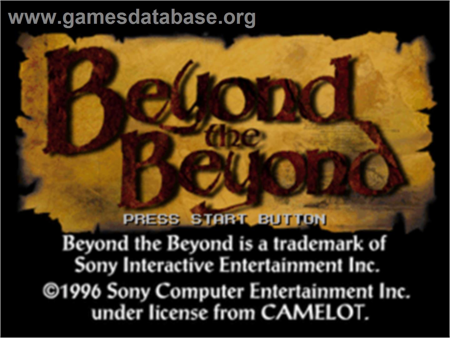 Beyond the Beyond - Sony Playstation - Artwork - Title Screen