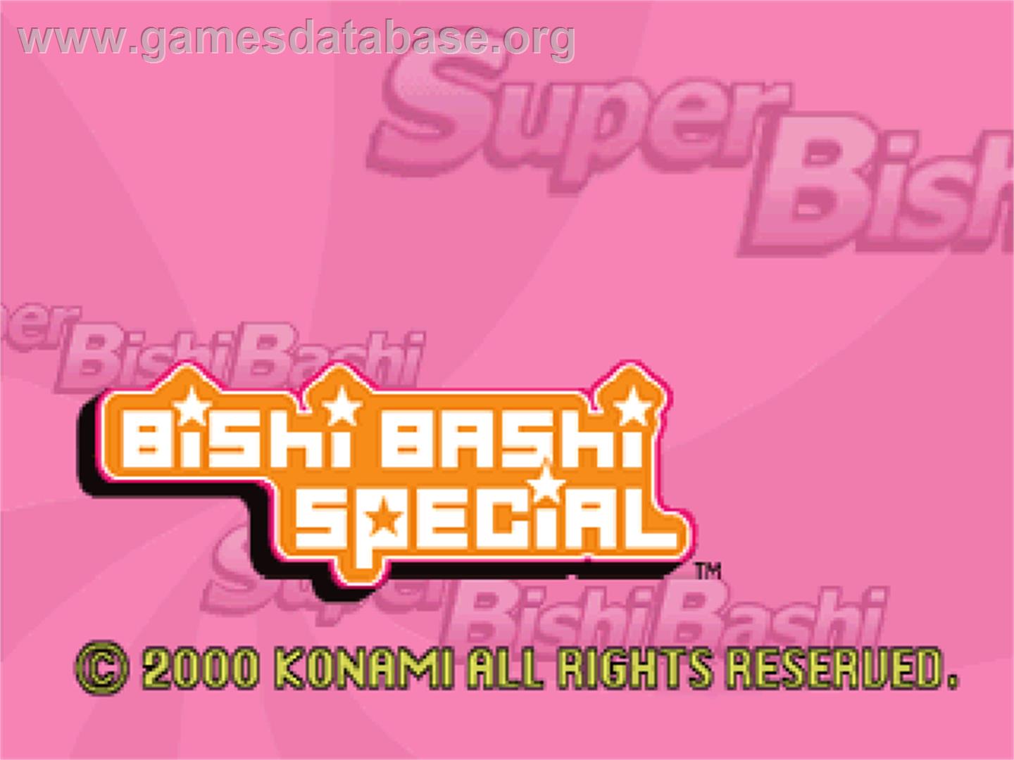 Bishi Bashi Special - Sony Playstation - Artwork - Title Screen