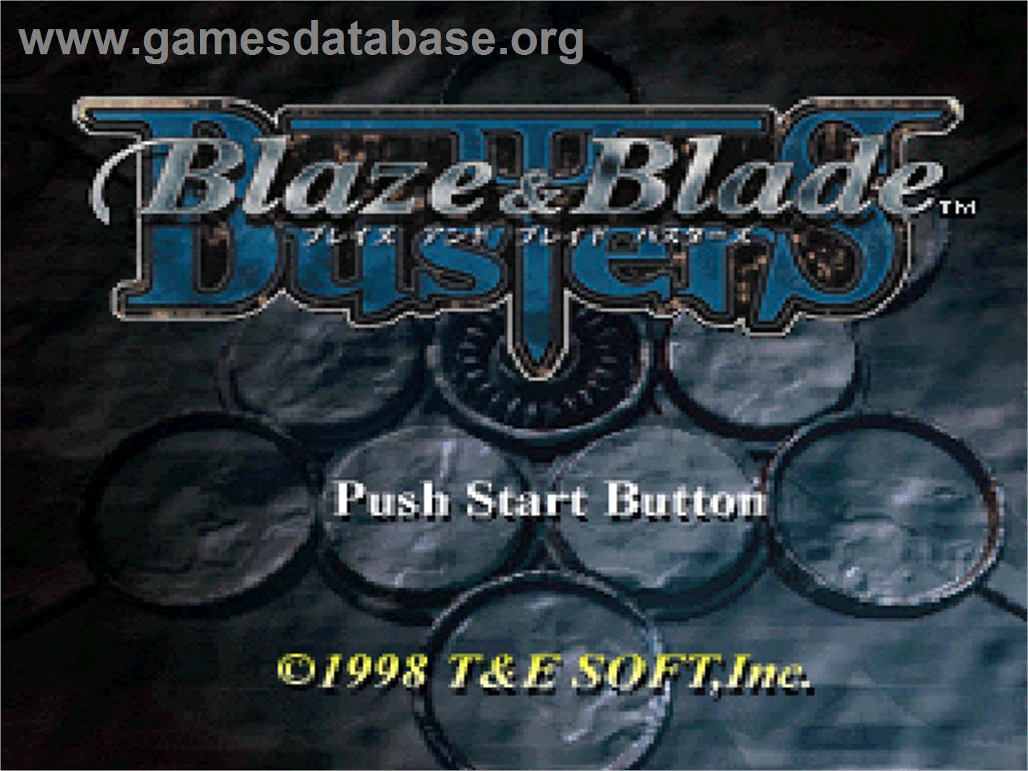Blaze And Blade Busters - Sony Playstation - Artwork - Title Screen
