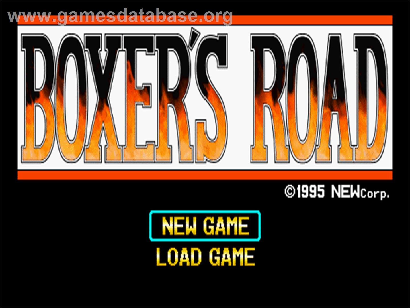 Boxer's Road - Sony Playstation - Artwork - Title Screen